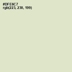 #DFE6C7 - Beryl Green Color Image