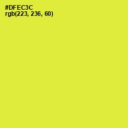 #DFEC3C - Pear Color Image