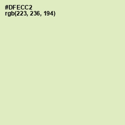 #DFECC2 - Beryl Green Color Image