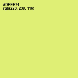 #DFEE74 - Yellow Green Color Image
