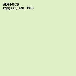 #DFF0C6 - Tea Green Color Image