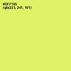 #DFF165 - Yellow Green Color Image