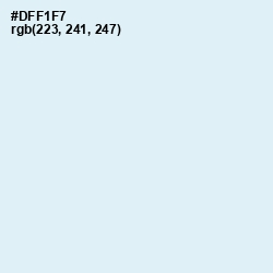 #DFF1F7 - Iceberg Color Image