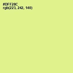 #DFF28C - Mindaro Color Image