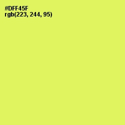 #DFF45F - Canary Color Image