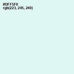 #DFF5F0 - Iceberg Color Image