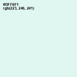 #DFF6F1 - Iceberg Color Image
