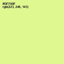 #DFF88F - Mindaro Color Image