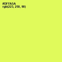 #DFFA5A - Canary Color Image