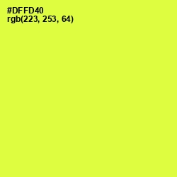 #DFFD40 - Starship Color Image