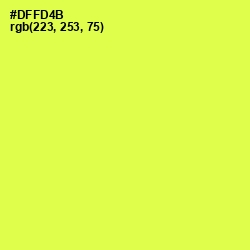 #DFFD4B - Starship Color Image