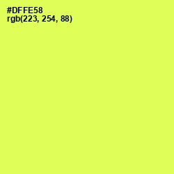 #DFFE58 - Canary Color Image