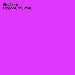 #E037FE - Razzle Dazzle Rose Color Image