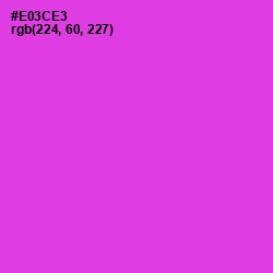 #E03CE3 - Razzle Dazzle Rose Color Image