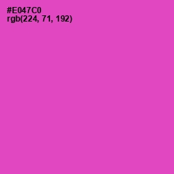 #E047C0 - Fuchsia Pink Color Image