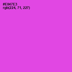 #E047E3 - Orchid Color Image