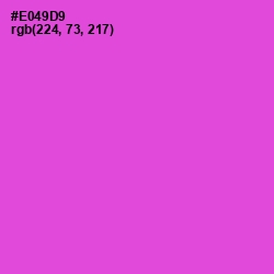 #E049D9 - Orchid Color Image