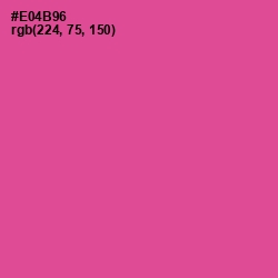 #E04B96 - French Rose Color Image