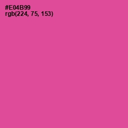 #E04B99 - French Rose Color Image