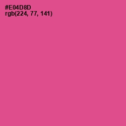 #E04D8D - French Rose Color Image