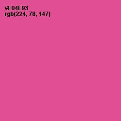 #E04E93 - French Rose Color Image