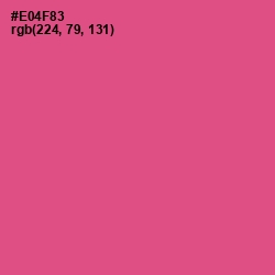 #E04F83 - French Rose Color Image