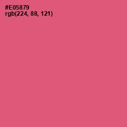 #E05879 - Mandy Color Image