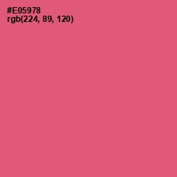 #E05978 - Mandy Color Image