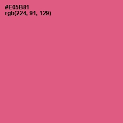 #E05B81 - French Rose Color Image