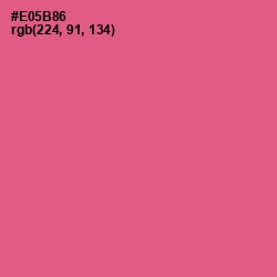 #E05B86 - French Rose Color Image