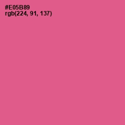 #E05B89 - French Rose Color Image