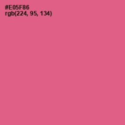 #E05F86 - French Rose Color Image