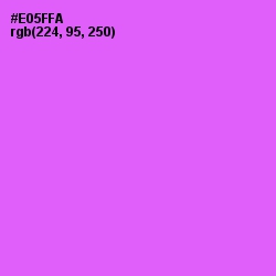 #E05FFA - Heliotrope Color Image