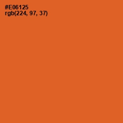 #E06125 - Outrageous Orange Color Image