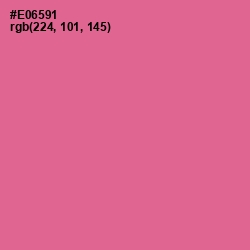 #E06591 - Deep Blush Color Image