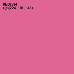 #E06594 - Deep Blush Color Image