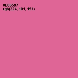 #E06597 - Deep Blush Color Image