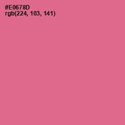 #E0678D - Deep Blush Color Image