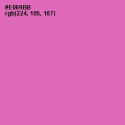 #E069BB - Hot Pink Color Image