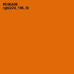 #E06A08 - Clementine Color Image
