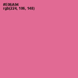 #E06A94 - Deep Blush Color Image