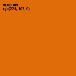 #E06B09 - Clementine Color Image