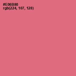 #E06B80 - Froly Color Image