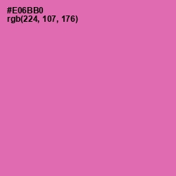 #E06BB0 - Hot Pink Color Image