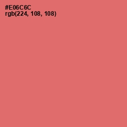 #E06C6C - Sunglo Color Image