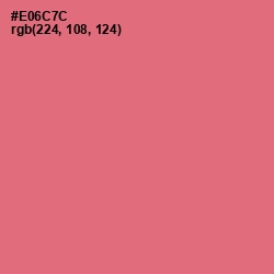 #E06C7C - Sunglo Color Image