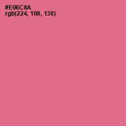 #E06C8A - Deep Blush Color Image