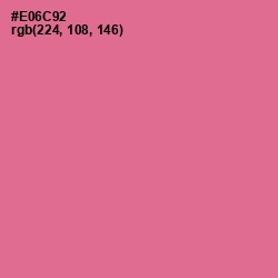 #E06C92 - Deep Blush Color Image