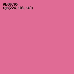 #E06C95 - Deep Blush Color Image