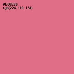 #E06E86 - Deep Blush Color Image